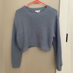 Full Tilt Blue Cropped Sweater